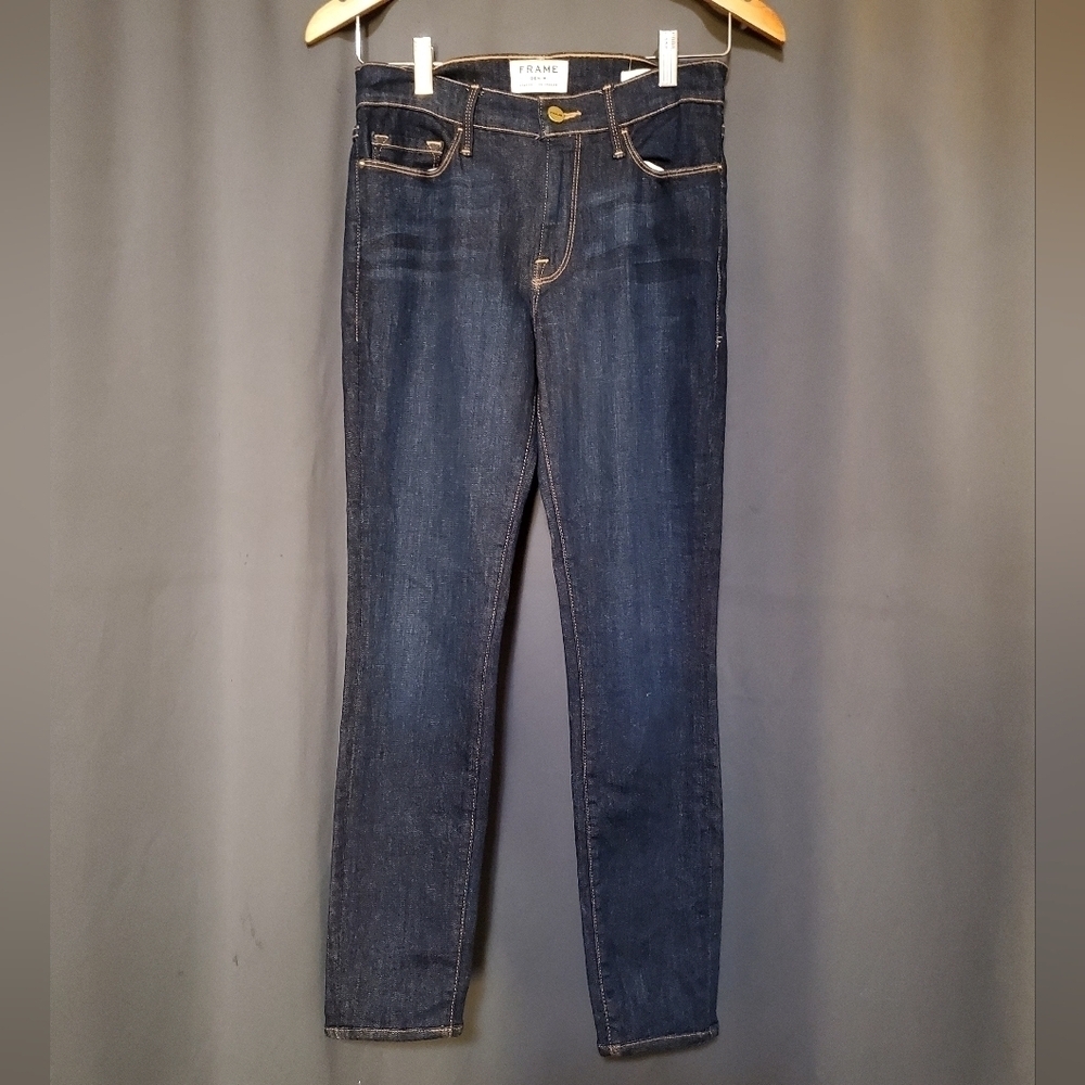 Frame Skinny Le Skinny De Jeanne  Blue Jean Size 27